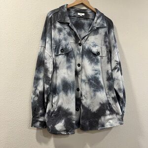 Tie-Dye Button-Up Shacket